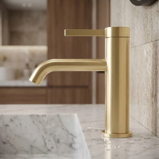 Rivo Basin Mixer Tap – Brushed Gold