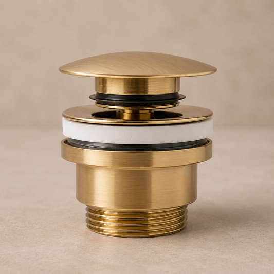 Universal Click-Clack Ablaufventil – Gebürstetes Gold