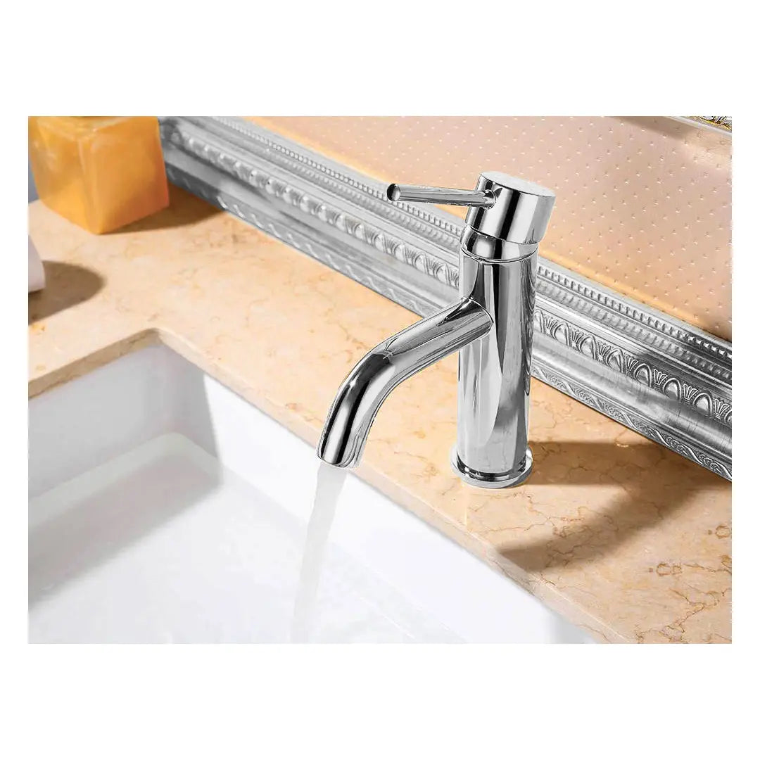 Waschtischarmatur Lungo – Chrom | Niedrig