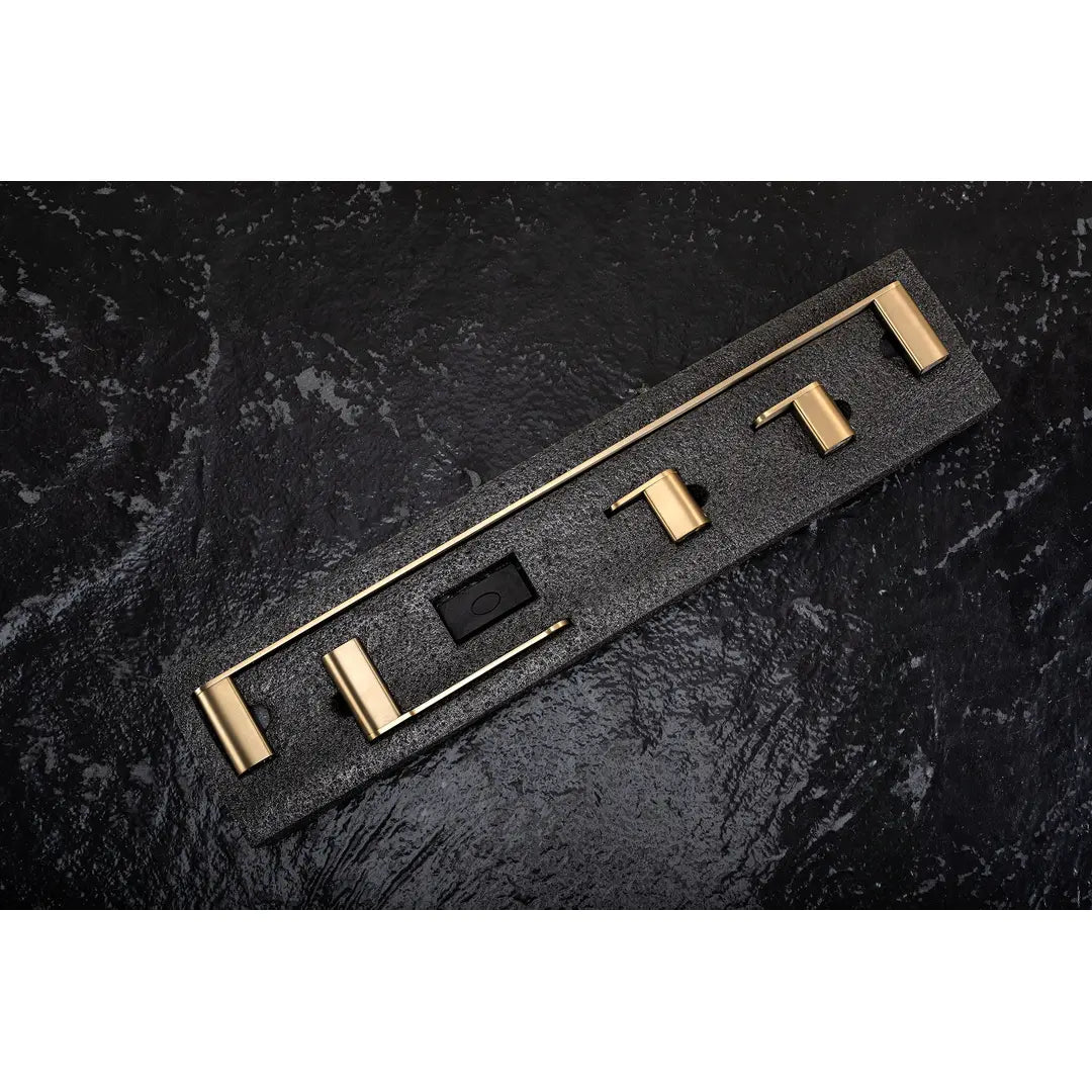 Badaccessoires REA MATI -Set 4-teilig – Gold gebürstet