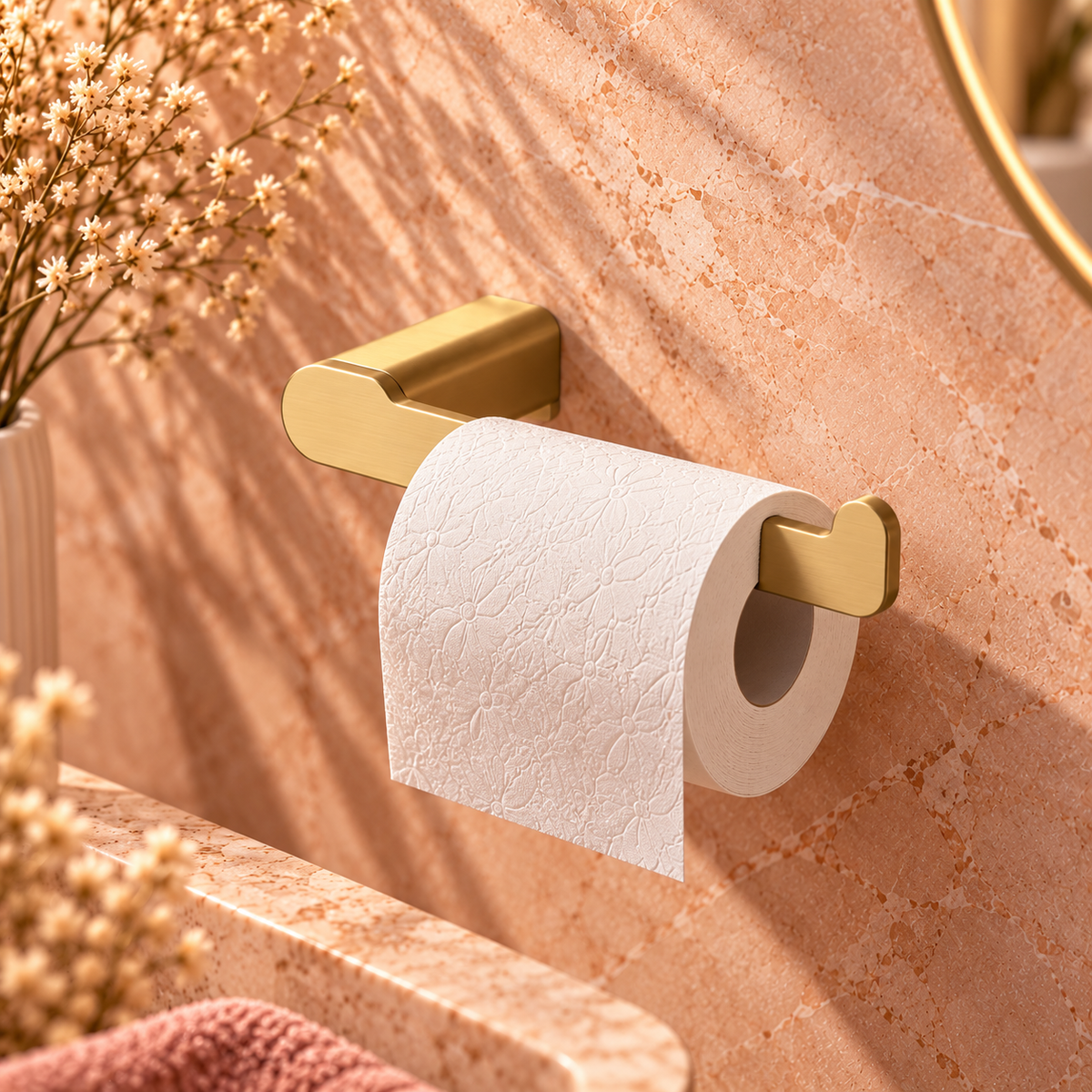 Badaccessoires REA MATI -Set 4-teilig – Gold gebürstet